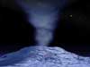 Artist concept of Yellowstone-like geysers on Saturn's moon, Enceladus