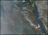 Fires in Eastern Central Africa