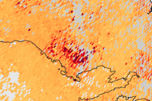 Smoke from Fires in Russia and Alaska