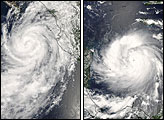 Hurricanes Henriette and Felix