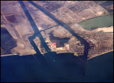 Ship Traffic on the Suez Canal, Egypt