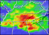 Rains Soak the Southeast