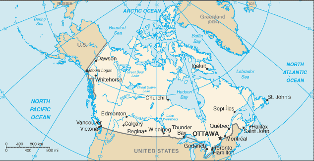 Canada map