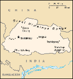 Bhutan map