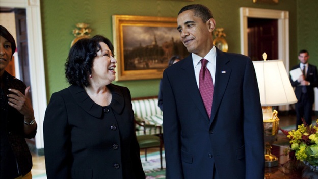 The President and Justice Sotomayor