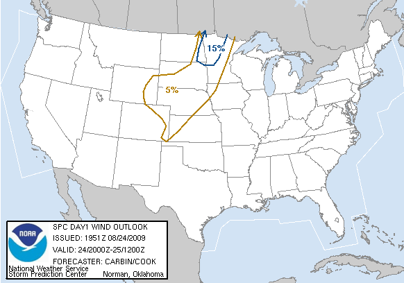 SPC Day 1 2000Z Wind prob outlook