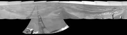 Opportunity's Surroundings on Sol 1950 (Right Eye)