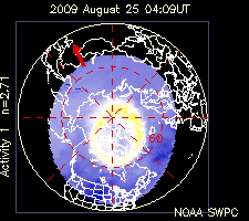 Current hemispheric power input map