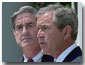 President George W. Bush announces Robert Mueller to be director of the FBI during an event in the Rose Garden, Thursday, July 5, 2001. WHITE HOUSE PHOTO BY ERIC DRAPER