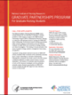 Graduate Partnerships Program flyer