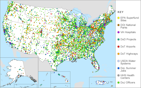 Map of projects across the country