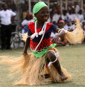 A child performs during a celebration in Monrovia, Liberia, January 16, 2007. [© AP Images]