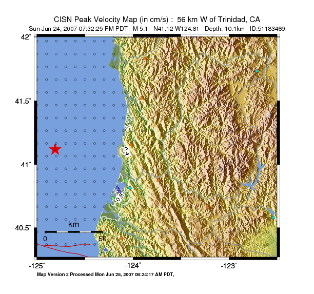 Peak Ground Velocity Image