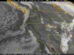 Visible satellite view of the west coast