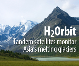 Tandem satelites monitor Asia's melting glaciers