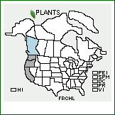 Distribution of Fragaria chiloensis (L.) Mill. ssp. lucida (Vilm.) Staudt. . 