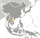 Location of Laos