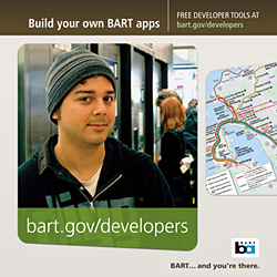 BART developer advertisement.