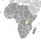 Location of Rwanda