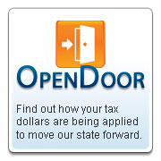 OpenDoor - Find out how your tax dollars are being applied to move our state forward.