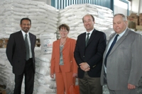 Amb. Hodges and DCM Chritton during the visit to CELAH