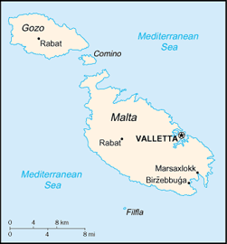 Map of Malta