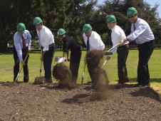 The groundbreaking event for the Sustainability Base at NASA Ames Research Center.