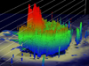 TRMM image of Gael in 3D heading toward Madagascar