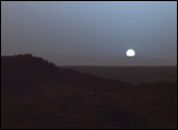 Sunset on Mars: A Moment Frozen in Time