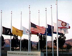 NMVetsMemorial-FlagsatHalf-Staff.jpg