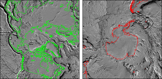 Tectonic Maps of the Poles