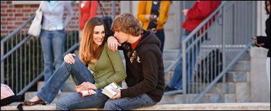 Photo: A teen boy and girl