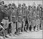 Detail  of Soldiers from 6th Maine Infantry on Parade after Fredricksburg  by Mathew Brady