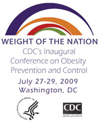 Graphic: Weight of the Nation. CDC's Inaugural Conference on Obesity Prevention and Control. July 27-29, 2009. Washington, DC.