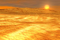 Still from animation of the Venus transit