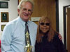 Bettye Moore, founder of the San Fernando Gardens Drill Team, and Congressman Berman.