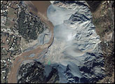 Landslide, Neelum River, Pakistan