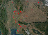 Fires in Thailand and Cambodia