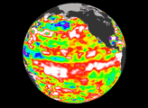 Pacific Ocean Shows Higher Than Normal Sea Surface Heights