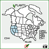 Distribution of Allium lemmonii S. Watson. . Image Available. 