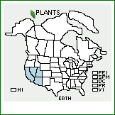 Distribution of Eriogonum thomasii Torr.. . 