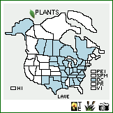 Distribution of Lathyrus venosus Muhl. ex Willd.. . Image Available. 