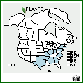 Distribution of Lespedeza ×brittonii E.P. Bicknell (pro sp.) [procumbens × virginica]. . Image Available. 