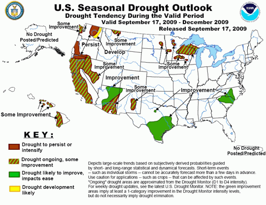 United States Seasonal Drought Outlook