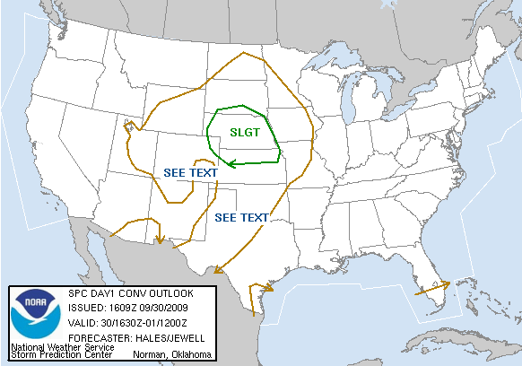 Latest Day 1 convective outlook