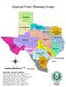 Preview thumbnail image of the Regional Water Planning Groups map.