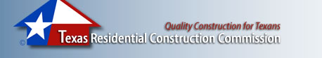 Texas Residential Construction Commission