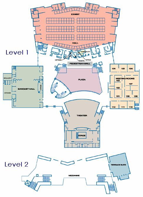 Civic Center Layout Map