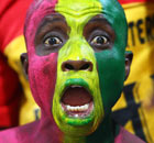 Ismailia, Egypt: A Ghana fan