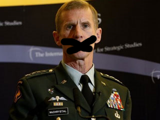 Gen. McChrystal Gagged by Admin